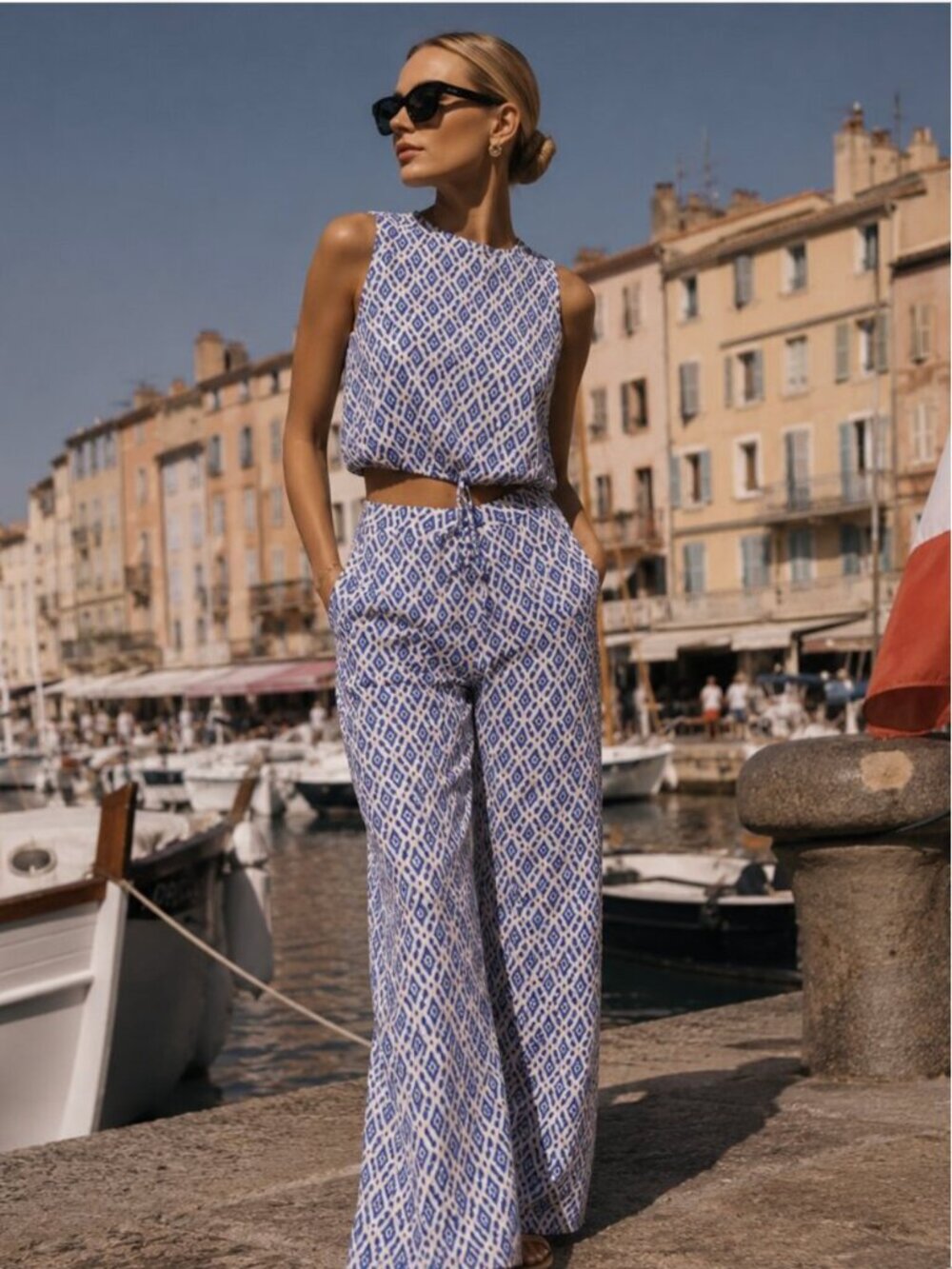 Zara 2 Piece Co-Ord Pants And Top Set NWT